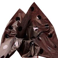 5ct Metallic Black Polka DOTS on Black Tissue Paper for Gift Wrapping 20"x30" Sheets nfLG -1359
