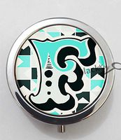 BlackKey Letter F 3-Compartment Decorative Pocket Gift Box Case Organizer for Pill, Color 1 -1358