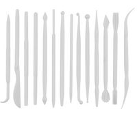 yueton 14pcs Set Plastic Crafts Clay Modeling Tool for Shaping and Sculpting (White)