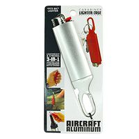 3 in 1 Lighter Case/Carabiner Bottle Opener (Silver)
