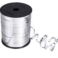 Shappy Metallic Curling Ribbon Balloon Ribbons for Crafts and Gift Wrapping (Silver, 500 Yards)