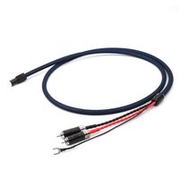 5N OFC Silver Plated Tonearm Cable 5 Pin DIN to 2RCAs Phono Turntables Analog Cable with Rhodium Plated RCA Plug (9.8FT/3M)