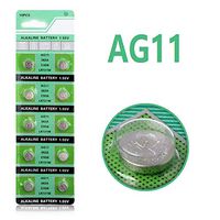 Cotchear 10Pcs/Pack AG11 Button Cell Battery Alkaline AG11 1.55V LR721 362 SR721 162 Button Coin Cell Batteries for Watch, Toys, Control Remote