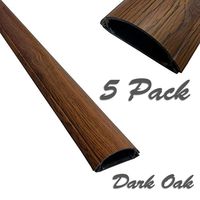 ChordSavers WallSaver Cord Covers - 5 Pieces - Color: Dark Oak
