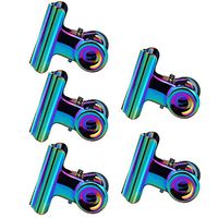 Nail Clip, Putars 1/5 Pcs Plastic Nail Clip Nail Art Gel Polish Remover Soak Off Cleaner Cap Clip Multi Function C Curve Nail Pinching Clips Tool Acrylic Nails (Multicolor)