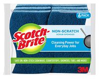 Scotch-Brite Non-Scratch Scrub Sponges, Cleaning Power for Everyday Jobs, 6 Scrub Sponges