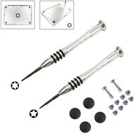 Replacement MacBook Air Battery Screwdriver Kit 4 Pack Rubber Case Feet with 10 Pcs Screws 2 Piece Screwdriver Set for Apple MacBook Air 13/Pro with Retina Display A1369 A1466
