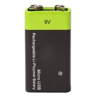 Electronics,Batteries,YJYdada USB Rechargeable Battery Multifunctional Li-Polymer Batteries 9V 2A 400mAh (Black)