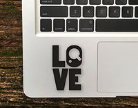 DecalGalleria - Table Tennis Sticker,Love Racquetball Palm Rest Decal Sticker for MacBook, MacBook Pro and MacBook Air 11, 12, 13, 15, 17 inch