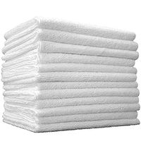 Pro Multi-Purpose Microfiber Towel – 12 Pack | Premium Cleaning Cloths Rag for Kitchen Furniture Car | Clean, Dust, Polish, Absorb | Small 12"x12"(White)