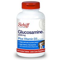 Schiff Glucosamine 2000mg with Vitamin D3 and Hyaluronic Acid, 150 Tablets - Joint Supplement(Pack of 12)