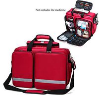 L&QQ First Response Trauma Bag First Aid Empty Kit Bag for Emergency at Home, Office, Car, Outdoors, Boat, Camping, Hiking