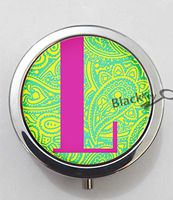 BlackKey Letter L 3-Compartment Decorative Pocket Gift Box Case Organizer for Pill, Color 1 -1388