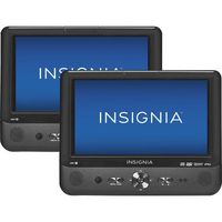 Insignia 9" Dual Screen Dual Disc Portable DVD Players