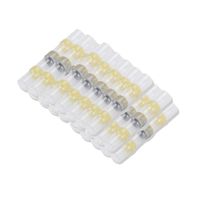 Lala Smill Solder Seal Electrical Wire Connectors Insulated Shrink Butt Terminals Waterproof Automotive Soldering Sleeve Crimples,AWG:12-10,Yellow