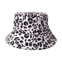 Lataw Adult Cap Sun Hat Unisex Fashion Daily Leopard Outdoor Leopard Fishing Hunting Hiking Travel Casual Pot Bucket Comfort Hats