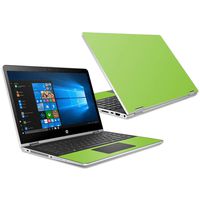 MightySkins Skin Compatible with HP Pavilion x360 15.6" (2018) - Solid Lime Green | Protective, Durable, and Unique Vinyl Decal wrap Cover | Easy to Apply, Remove, and Change Styles | Made in The USA