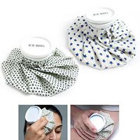 unbrand 2 English Style Ice Bags Cap Reusable Cold First Aid Pain Aches Muscle Relief