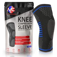 FDA Approved (1) Compression Knee Sleeve for Men & Women – Knee Brace Support – Breathable & Comfortable – Protects Knee Joints – Ideal for Fitness, Running, Crossfit, Sports – Anti-Slip Design