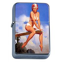 Vintage Retro Sexy Bridesmaid Party Oil Lighter Pin Up Girl-121