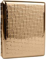 Rose Gold Loops (Full Pack 100s) Metal-Plated Cigarette Case & Stash Box
