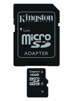 Professional Kingston MicroSDHC 16GB (16 Gigabyte) Card for Pantech Breakout Phone with custom formatting and Standard SD Adapter. (SDHC Class 4 Certified)