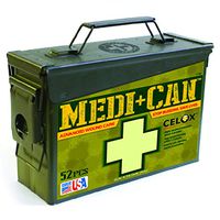Be Smart Get Prepared Medi+Can First Aid and Advance Wound Care Kit; Great for Any Outdoor Adventure Like Camping, Hiking, Hunting, Climbing, Fishing & Emergency situations. (52-Pieces).