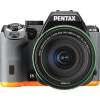 Pentax K-S2 DSLR Camera with 18-135mm Lens (Black Orange)