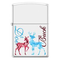 Custom Design His Doe Her Buck White Matte