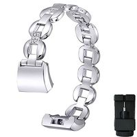 DB Charge 2 aa-183 Band for Fitbit Charge 2 Wrist Band Classic Fitness Flex Adjustable Colorful Fashion Sport and Sleep Clasp Bracelet Replacement Accessories, Replacement Stainless Steel Bands with Rhinestone