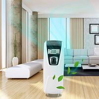 Air Freshener,Wall Mount Air Freshener,LCD Digital Display Perfume Container Fragrance Aerosol Dispenser,for Household Bathroom Deodorant