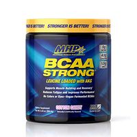 MHP BCAA Strong Pre, Intra, Post Workout Drink, Natural Fermanted Amino Acids, Leucine, Muscle Recovery, Cotton Candy, 30 Servings