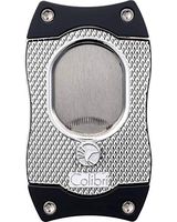 Monza S-Cut Serrated Cigar Cutter in an Attractive Gift Box Warranty Chrome Black