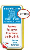 Dry-Brik® II Desiccant Blocks - 9 Blocks (3 Packs of 3 Blocks)| Replacement Moisture Absorbing Block for the Global II and Zephyr by Dry & Store | Hearing Device Dehumidifiers