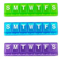 Ezy Dose Weekly Locking Pill Planner - Large, Colors Vary, Set of 10