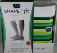 Dr. Comfort Unisex Diabetic 20-30 mmHg Knee High Compression Sport Socks (Small (Men's 6.5-8/Women's 7.5-9), Black)