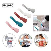 YAMY Lazy Shoe Helper Shoe Horn, Plastic Shoehorn Shoe Lifting Helper Easy on Easy Off, Portable Shoe Horn for Men Women Kids Seniors, One Size Fits All Shoes (Multicolor, 5PC)