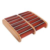 Dygzh Foot Massage Roller Dual Massager Roller Portable Wooden Foot Massager Home Leg Acupressure Massager Wooden Foot Massage Roller (Color : Chocolate, Size : ONE Size)