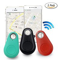 (3pcs ) Anti-Lost/Theft Device - Smart Key Finder, Bluetooth Locator, GPS Pet Tracker, Alarm Wireless Anti-lost Sensor, Remote Selfie Shutter Seeker for Pets, Kids, Wallet, Keys, Cars[Random color]