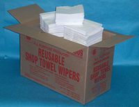 Iroquois All-Purpose, Quarter Folded, 12"x13" Size, 900 Towels - Nylon Reinforced Heavy-Duty Re-usable Shop Towels