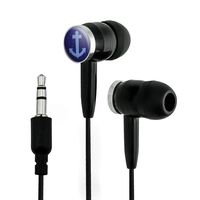 Anchor Boat Artsy Novelty in-Ear Earbud Headphones - Black