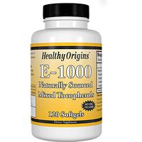 Healthy Origins Vitamin E - 1000 LU Natural Mixed Toco Gels, 120 Count