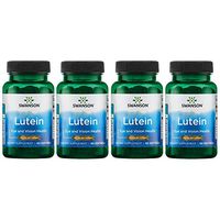 Swanson Lutein Eye Vision Retina Macula Health Supplement 40 mg 60 Softgels Sgels (4 Pack)