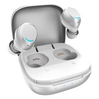 Wireless Earbuds,Bluetooth 5.0 Wireless Earbuds with Aerometal Material Wireless Charging Case IPX7 Waterproof TWS Stereo Headphones in-Ear Built-in Mic Headset Sound with Deep Bass (White)