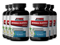Herbal Moringa Oleifera Pure Leaf Extract - Metabolism, Immune System and Energy Levels Booster (6 Bottles 360 Capsules)