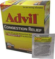 Advil Congestion Relief, 25 Packets ( Pouches) of 1 Coated Tablets