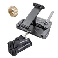 Hanatora Aluminum-Alloy Tablet Holder with Metal Nut Ring,Foldable 4-11 Inch Phone Mount with Lanyard Strap for DJI Mavic Mini,Mavic 2 Pro/Zoom, DJI Mavic Air/Spark/Mavic Pro/Platinum Remote Control
