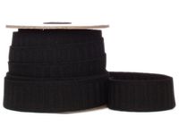 Conrad Jarvis Designer's Choice CCJ225 Elastic No Roll Reel 1.25" x 12 yd Black