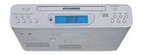 Sylvania SKCR2613 Under Cabinet Kitchen CD Clock Radio with Remote Control (Renewed)