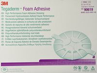 3M Tegaderm Foam Adhesive Dressing - Tegaderm Foam Adhesive Dressing 90619 - Box of 5 - MMM90619_BX